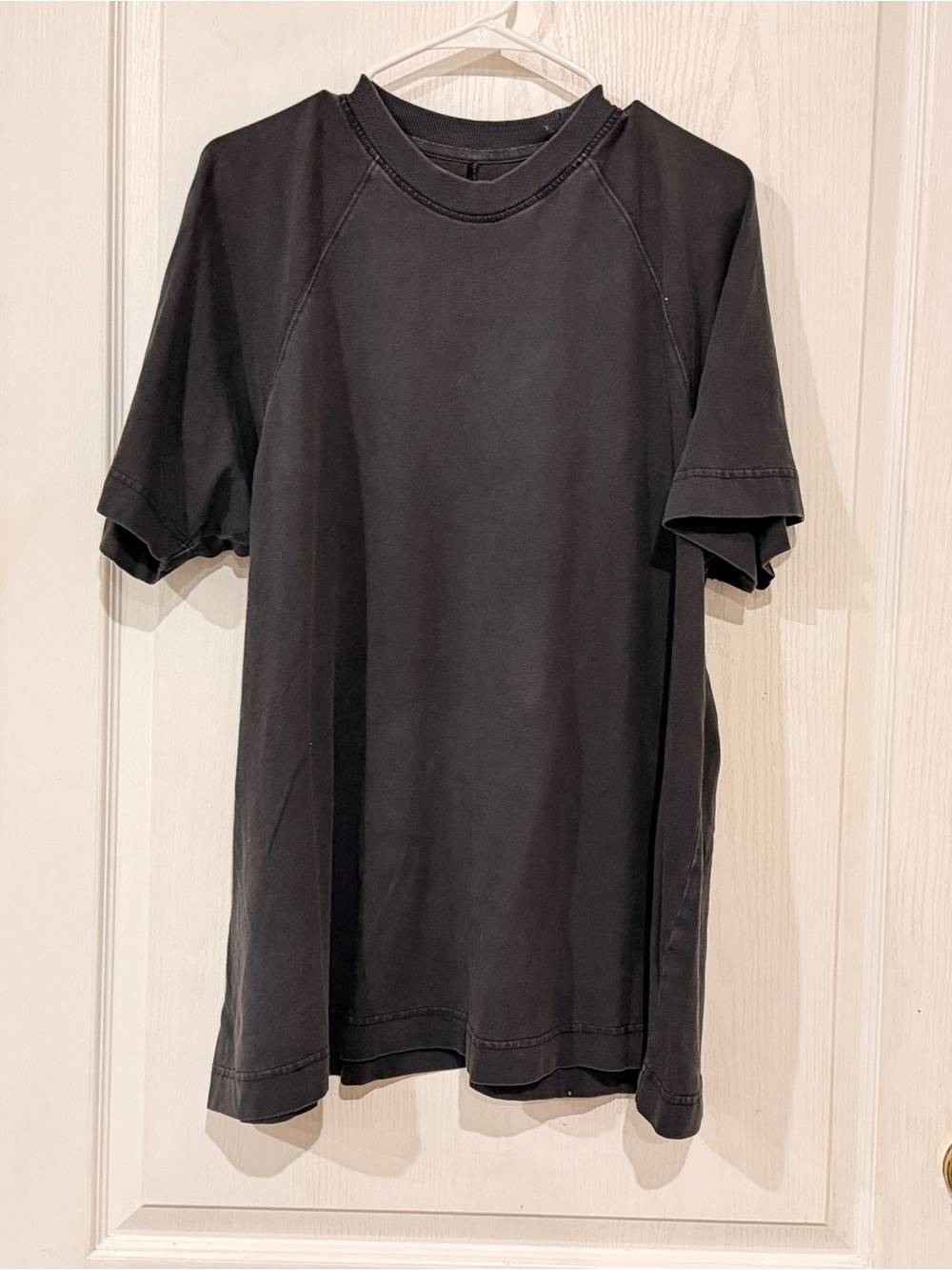 Free People Black Short Sleeve Crewneck Tee